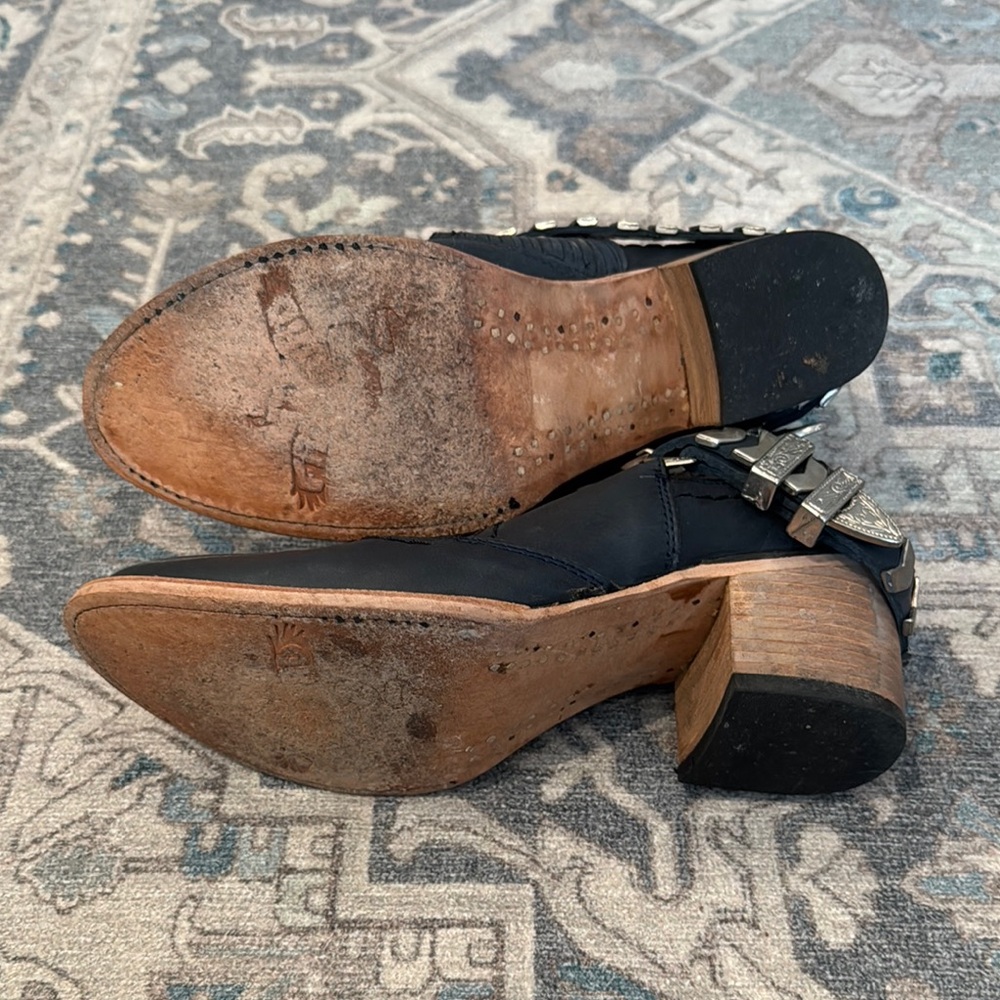 Freebird by Steven Black Leather Ankle Boots - Picture 2 of 3